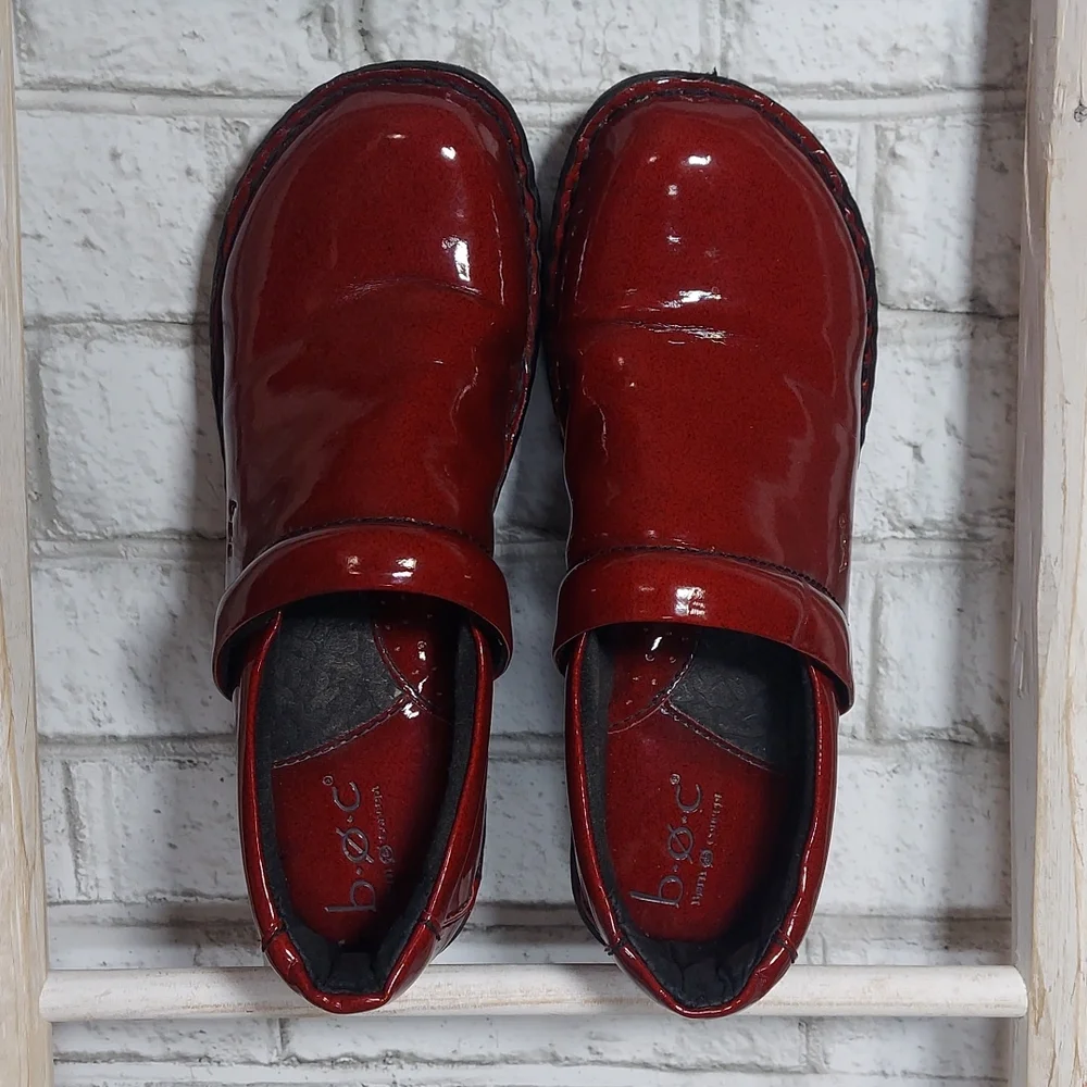 BOC Born Concept red patent leather clogs - Picture 2 of 5
